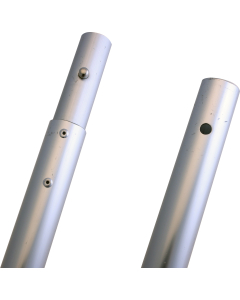 Skjøtestykke m/fjær, bein/topp 1,6 m