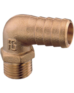 Slangekopling 90 grader han messing 3/4" x 20 mm