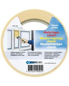 Stokvis Maskeringstape beige 25 mm x 50 m