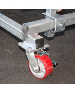 Hjul til tralle 1038285 (stål m/gummi)