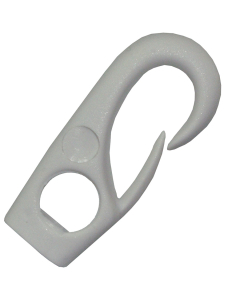 Nylonkrok 8 mm Hvit