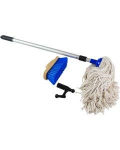 Vaskesett/båtshake børste-mopp