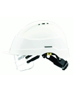 Vernehjelm Iris 2 m. brille, Hvit