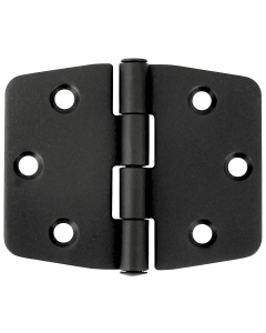 1852 Hengsel 74 x 74 mm syrefast sort