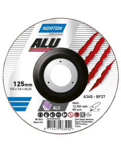 Navrondell for aluminium, 125 x 7.0, ALU