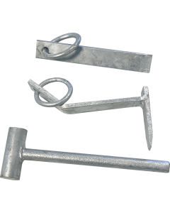 Bergkilesett galvanisert m/nylonpose