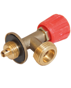 Lukkeventil til blå gassflaske regulator