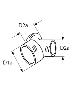 Webasto Y-fordeler Ø 80/55/55
