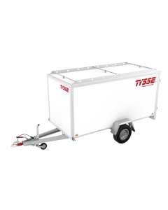 TYSSE 6254, hvit, 1300 kg, 150 cm skaphøyde, Skaphenger