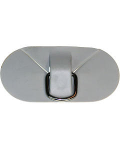 D-ring med feste, PVC, grå