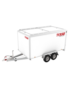 TYSSE 6345, hvit, 2000 kg, 180 cm skaphøyde, Skaphenger