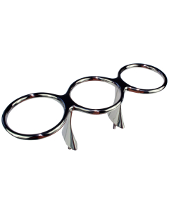 Glass/flaskeholder, toppmont. m/bolt, trippel, syrefast