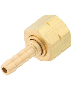 Slangekopling, 8 mm med mutter - 1/4'' innv. gjenge