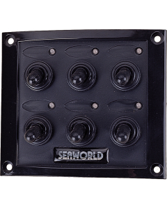 Bryterpanel, sprutsikkert med 6 brytere