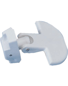 Reservehåndtak ASA-luke std. halvmåne, hvit