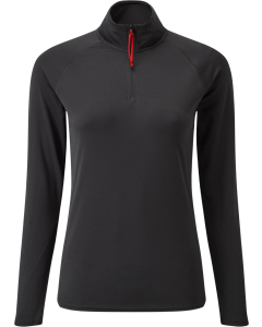 Gill UV Tec Women's LS Zip Tee Charcoal 16 (42)