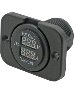 Digital volt- og amperemeter m/ramme